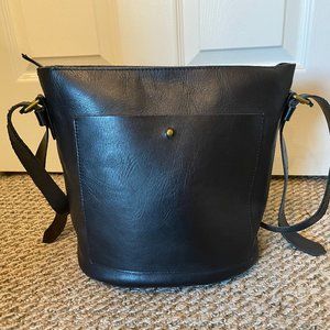 Madewell Black Leather Cross body Bag